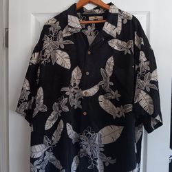 Tommy Bahama Silk Hawaiian Shirt 2xl 