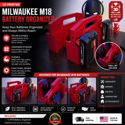 🔥 HEAVY-DUTY BATTERY CADDY FOR MILWAUKEE M18 🔥