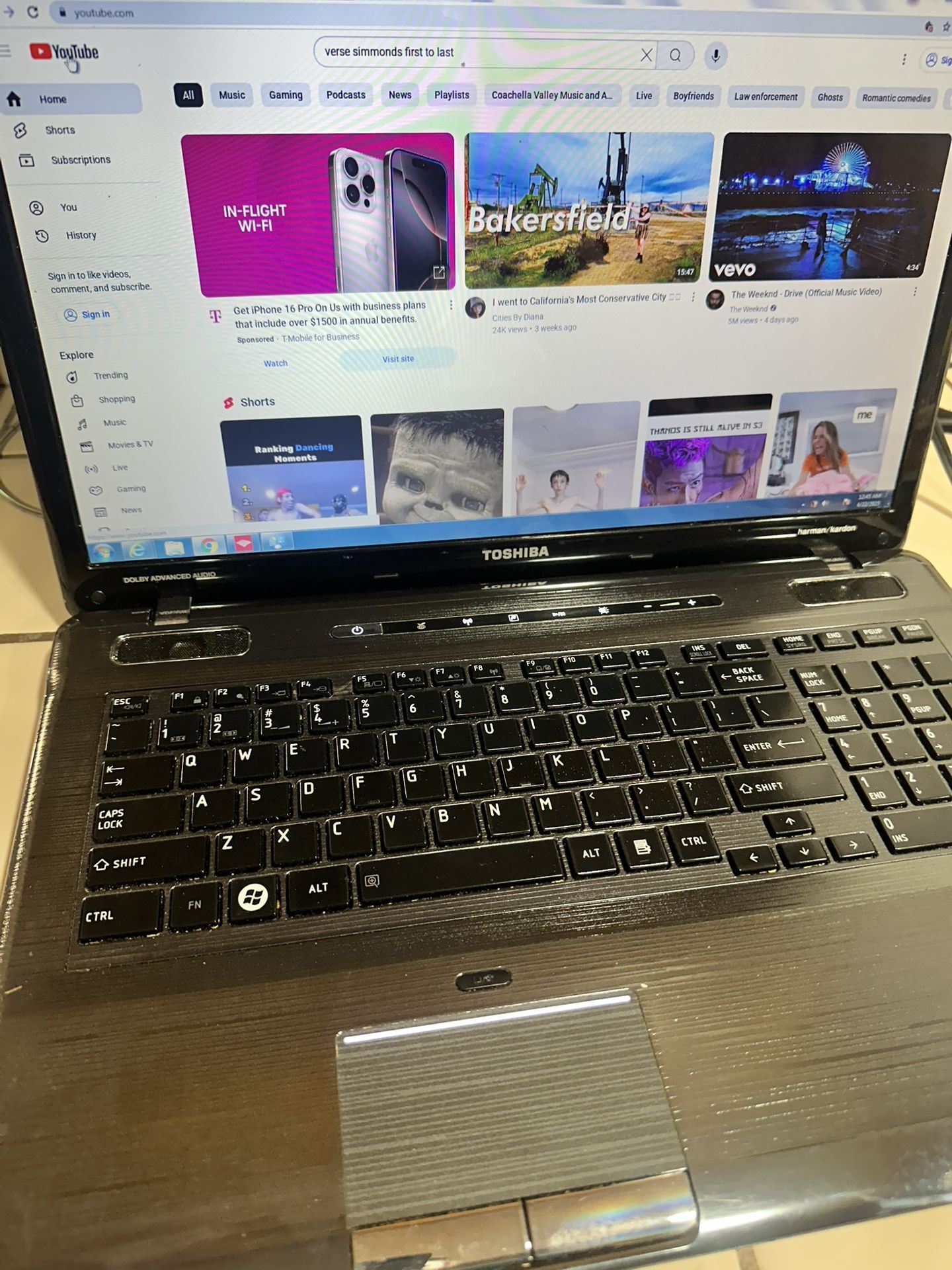 17” Toshiba Laptop 2015