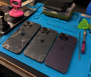 IPHONE CRACKED SCREEN BACK GLASS