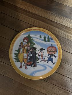 Vintage 1970’s Rare McDonald’s Plate