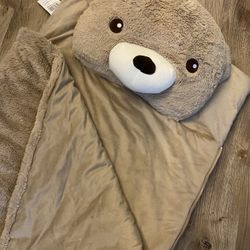 Kids Blanket Sleeping Bag Teddy Bear