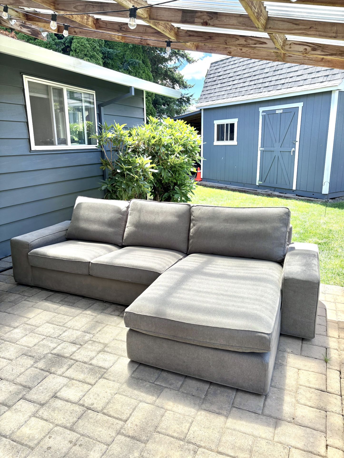 Gray L Shape Sectional Couch NEED GONE!