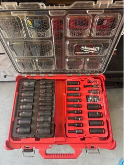 Milwaukee 3/8 impact socket set packout