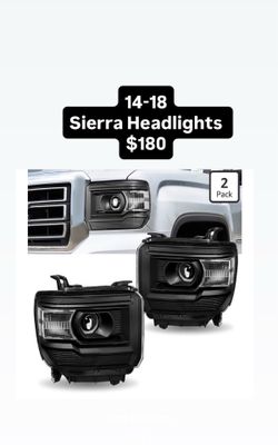 14-18 Sierra Headlights $180