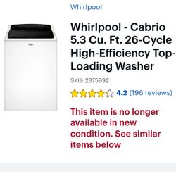 Washer And Electric Dryer Set