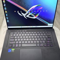 ASUS ROG Zephyrus M16 GU603ZM 16"  Core i7-12700H RTX 3060 6GB Graphics 16GB RAM 1.5TB NVMe SSD Win 11 Home. Comes with Charger. 