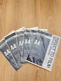 New DTF Transfer Film 8.3*11.7 Inch 320 sheets $20