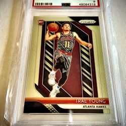 TRAE YOUNG ROOKIE CARD GRADED PSA 9 GEM MINT By
