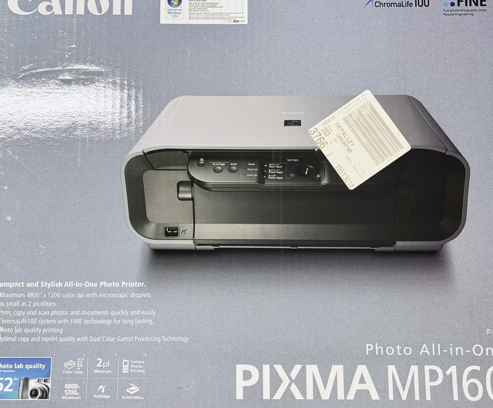 Canon PIXMA MP160 All-In-One Inkjet Printer Open Box Brand New