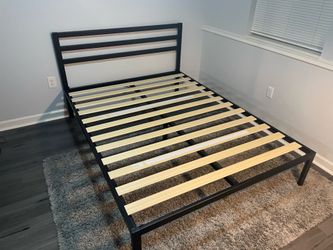 Queen metal bed frame