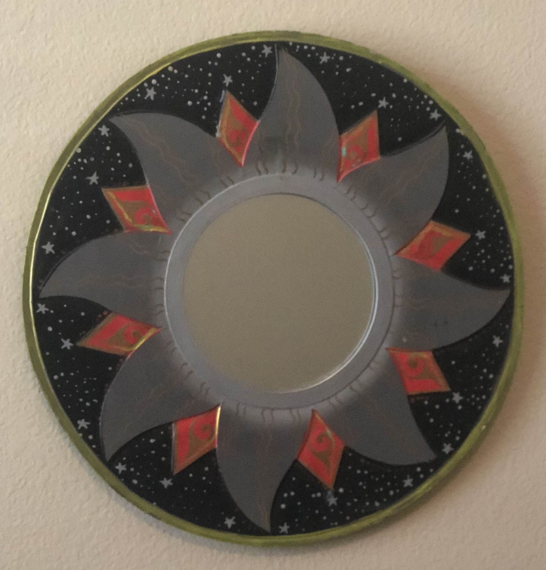 Vintage Sun Round Circle Mirror