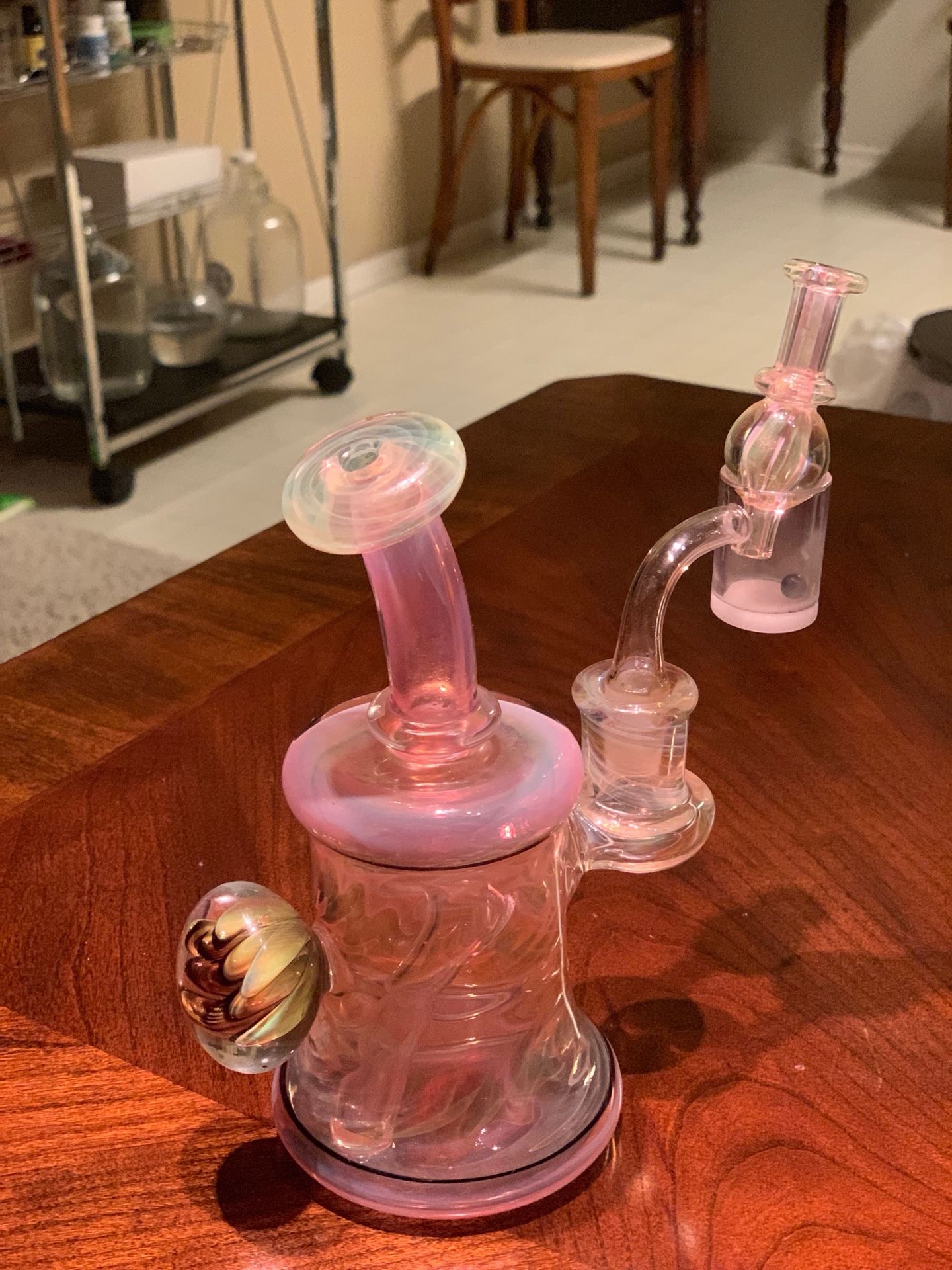 Mitoa glass rig. With 100% real quartz banger and Pelican case.