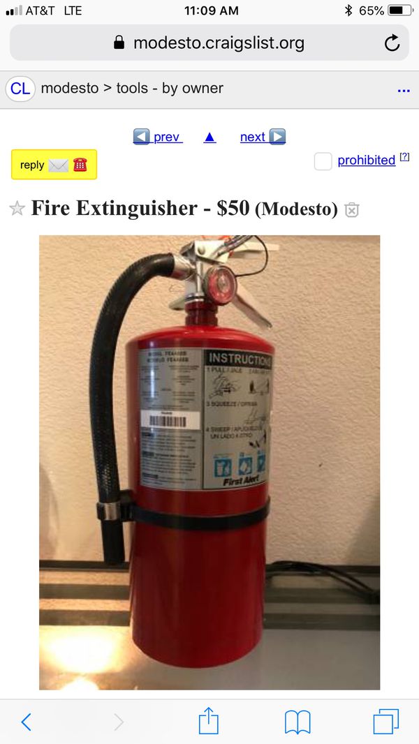 Fire Extinguisher General In Modesto Ca Offerup