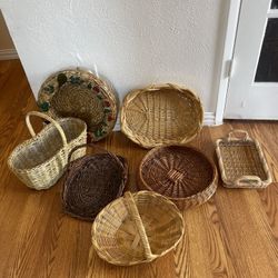 Rattan Baskets $5 EACH 