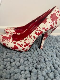 Halloween blood stilettos
