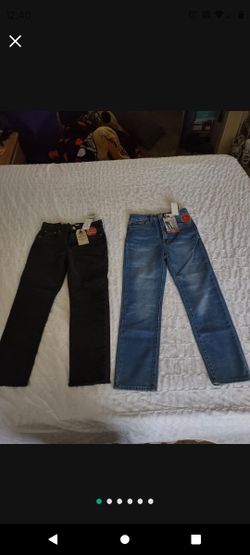 New  Two Pair Girls Levi's Jeans 