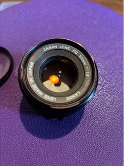 Canon FD 50mm f1.8 prime lens for Canon fd mount 35mm film SLR cameras