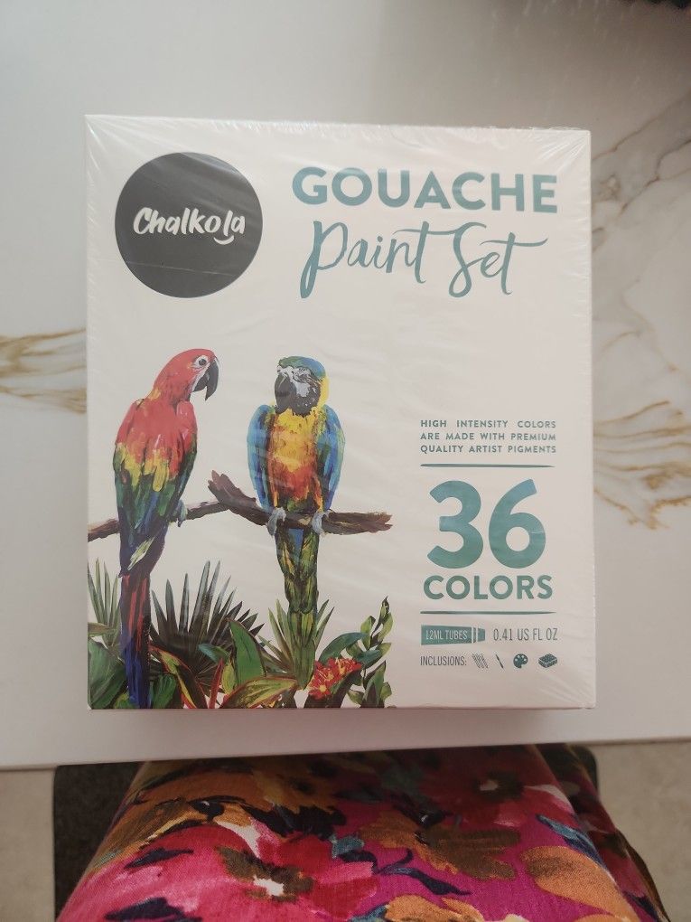 Gouache Paint Set Tools Included