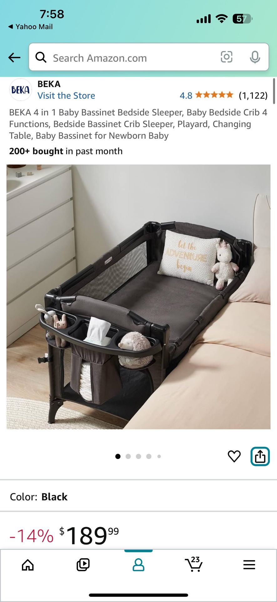 4 in 1 Baby Bassinet, Swing, And Outdoor Bassinet