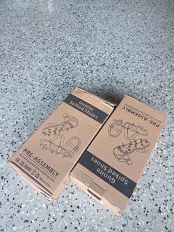 Gunite Spiked Shoes – 2 Pairs, Pre-Assembled, Epoxy Floor Shoes