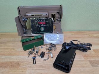 ​Vintage 1953 Singer 301A Sewing Machine - Complete Set