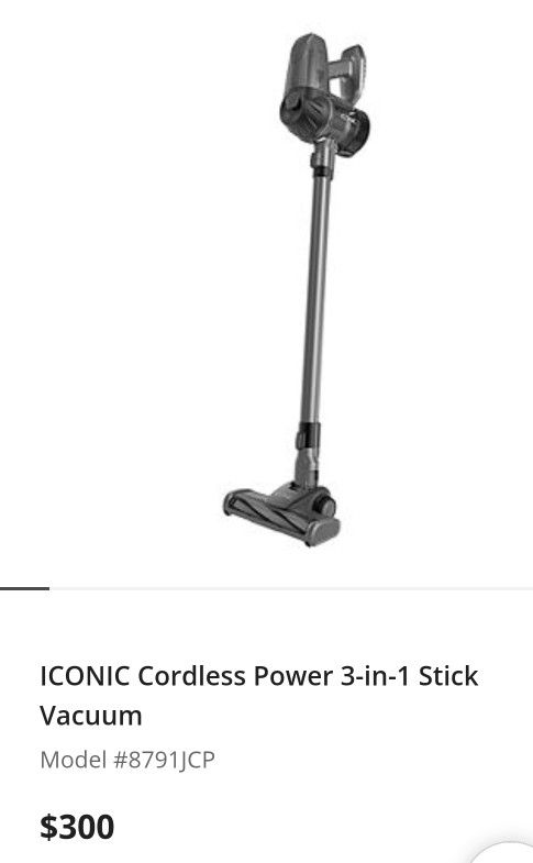 Iconic cordless 3-1 stick