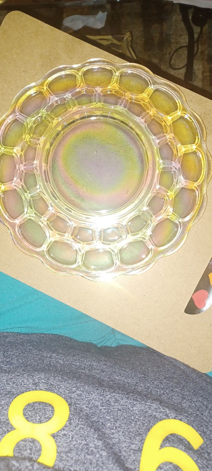 Glass Colonial Plate