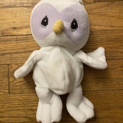 Nesco Precious Moments Owl White Plush Stuffed Animal Toy Gift 9” tender tails