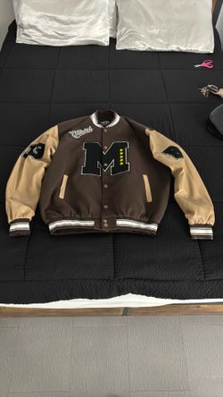 Boohoo Brown Varsity Jacket