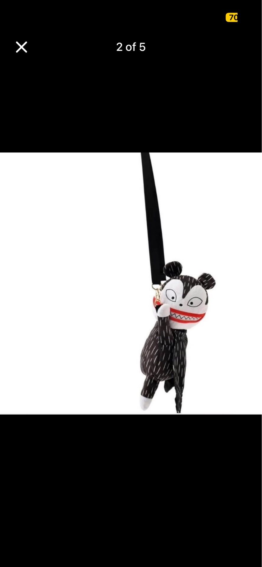 Tokyo Disney nightmare before Christmas plush bag vampire teddy
