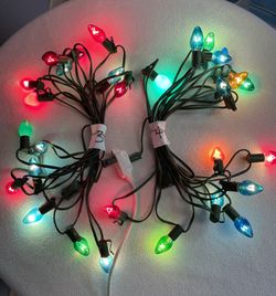 Vintage C7 Christmas Lights, 30 Lights (set 3 & 4)