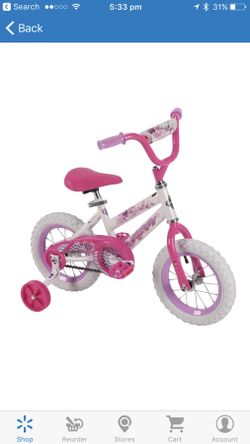 Huffy 12" Girls Sea Star Bike with DS