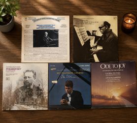 Vintage Classical Vinyl Record Lot – 5 LPs (Bernstein, Rachmaninoff, Chopin, Beethoven)