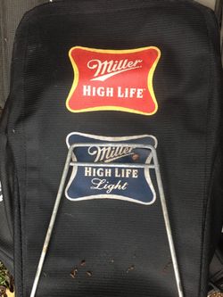 Antique Collector’s Item Miller High Life Lawn Mower grass Catcher Beer Garage Collectible