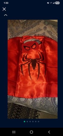 Halloween Spiderman Cape With Mask Toy 🕷