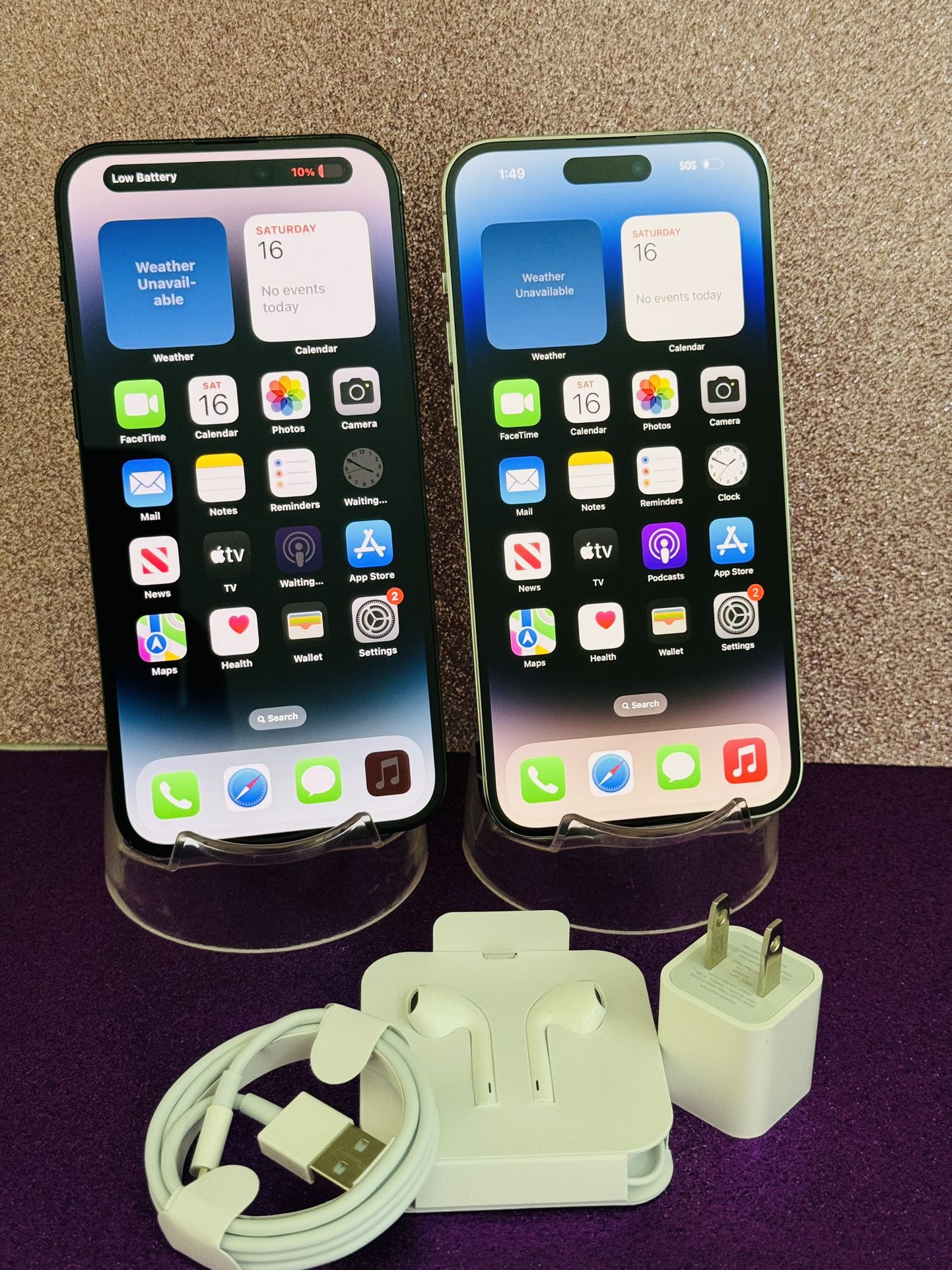 IPhone 14 pro max (128gb) White / Black UNLOCKED