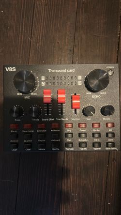 Microphone and the sound card V8S with Bluetooth