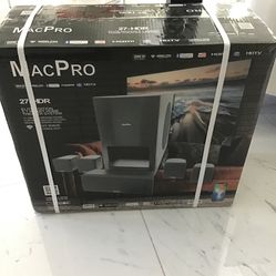 macPro 27 HDR, 5.1 surround theater system