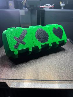 Beyblade x deck boxes 3d printed Minecraft theme
