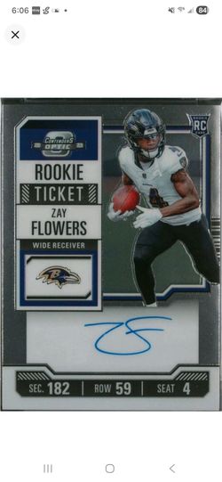 2023 Panini Contenders Optic NFL Zay Flowers “ROOKIE TICKET AUTO”