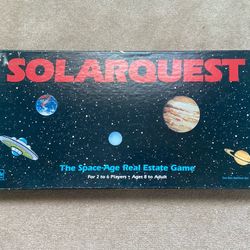 Vintage 1986 Solarquest, The Space-Age Real Estate Game