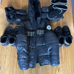 Boys Winter Coat And Sneakers