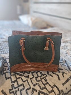 Green and Brown purse
