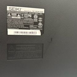 50” Seiki Smart Tv