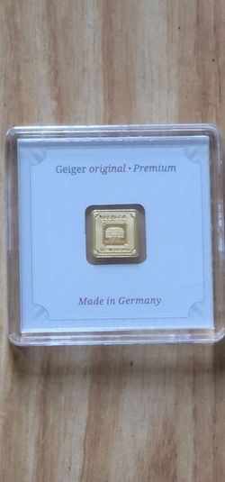 Geiger Original Premium One Gram  .999 fine Gold