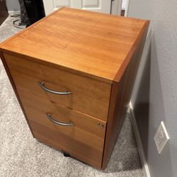 Wooden Side Table Or File Cabinet