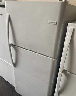 Frigidaire Top Freezer Fridge – White, Clean, Adjustable Shelves