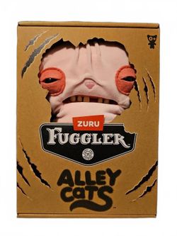 New Zuru Fuggler Alley Cats Wrinkle McStinkles Sphinx Plush 9 Inch Pink Toy