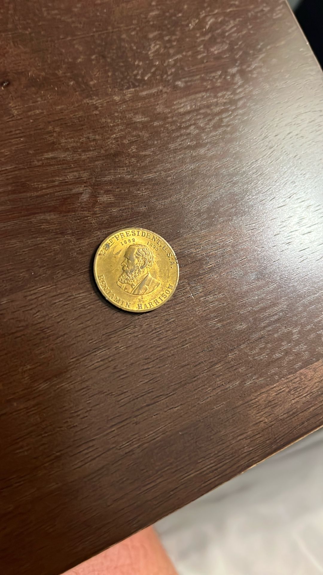 Benjamin Harrison antique Token